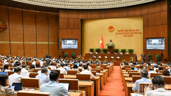 Kỳ họp không thường lệ thứ nhất, Quốc hội khóa XVI. (Ảnh: THỦY NGUYÊN)