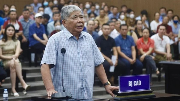 Ông Lê Thanh Thản tại phiên tòa năm 2023.