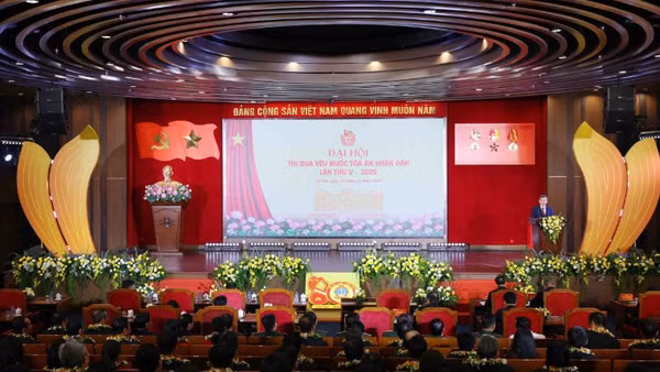 Toàn cảnh Đại hội thi đua yêu nước Tòa án nhân dân lần thứ V