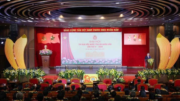 Toàn cảnh Đại hội thi đua yêu nước Tòa án nhân dân lần thứ V