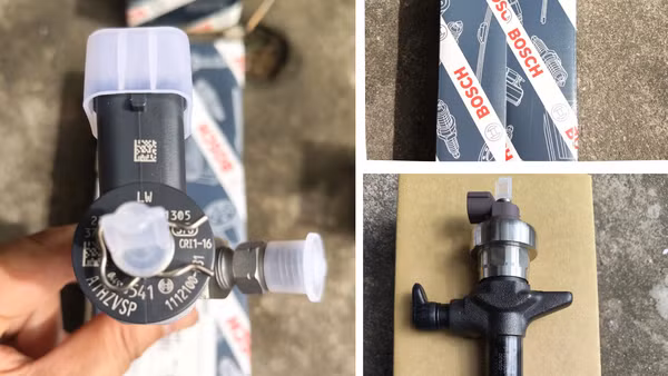 Toàn bộ đầu kim và kim phun mang nhãn hiệu BOSCH bị tạm giữ đều là hàng hóa giả mạo nhãn hiệu đang được bảo hộ tại Việt Nam. 