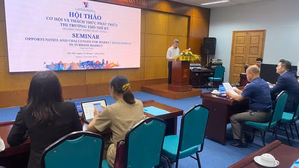 Hội thảo "Cơ hội và thách thức phát triển thị trường Thổ Nhĩ Kỳ" (Ảnh: KIM DUNG)