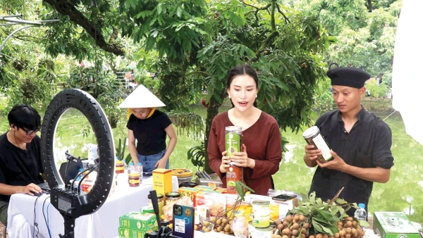 Không ít chủ thể OCOP đã giới thiệu sản phẩm lên các nền tảng mạng xã hội. Ảnh: ĐINH VĂN NHIỀU