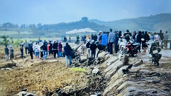 Hiện trường vụ xảy ra vụ tai nạn. Ảnh: CTV.