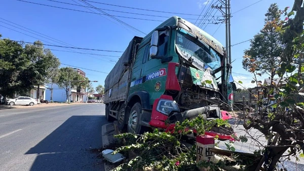 Hiện trường vụ tai nạn.