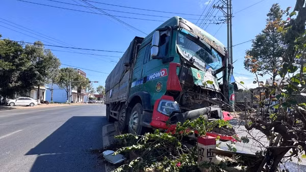 Hiện trường vụ tai nạn.
