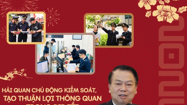 Hải quan chủ động kiểm soát, tạo thuận lợi thông quan trong dịp Tết.