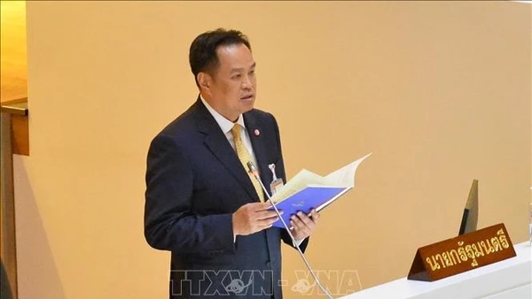 Thủ tướng lâm thời Thái Lan Anutin Charnvirakul. Ảnh tư liệu: THX/TTXVN