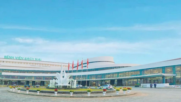 Bệnh viện Bạch Mai Cơ sở 2 mới được khánh thành phần công trình xây dựng. Ảnh: BV Bạch Mai 