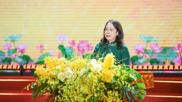 Phó Chủ tịch nước Võ Thị Ánh Xuân phát biểu tại Đại hội.