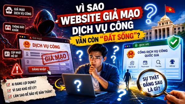 Vì sao website giả mạo dịch vụ công vẫn còn “đất sống”?