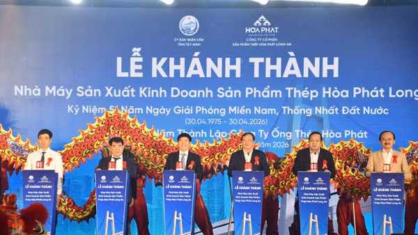 Nhà máy ống thép công suất 460.000 tấn/năm, tổng vốn đầu tư 2.600 tỷ đồng trên diện tích 15ha chính thức đi vào hoạt động, góp phần cho Tây Ninh hiện thực hóa mục tiêu tăng trưởng 10% năm 2026.