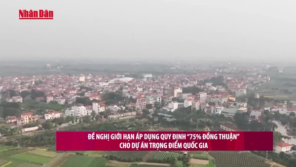[Video] Đề nghị giới hạn áp dụng quy định “75% đồng thuận” cho dự án trọng điểm quốc gia