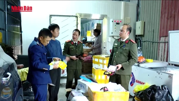 [Video] Phát hiện gần 1,2 tấn thực phẩm đông lạnh quá hạn sử dụng