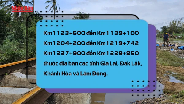 [Video] Công bố tình huống khẩn cấp để khắc phục hư hỏng trên tuyến đường sắt Bắc - Nam
