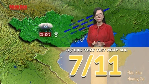 [Video] Dự báo thời tiết đêm nay và ngày mai 7/11/2025: Bão số 13 di chuyển nhanh, đổ bộ vào đất liền nước ta trong đêm nay