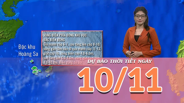 [Video] Dự báo thời tiết ngày 10/11/2025: Bão Fung-wong đi vào biển Đông