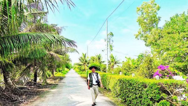 Hiện nay, các tuyến đường ở các ấp vùng sâu tại xã Ninh Thạnh Lợi đều rải nhựa, xanh, sạch, đẹp.