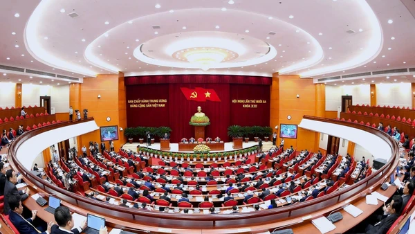 Hội nghị lần thứ 13, Ban Chấp hành Trung ương Đảng khóa XIII diễn ra trong các ngày từ 6-8 tháng 10. (Nguồn: TTXVN) 