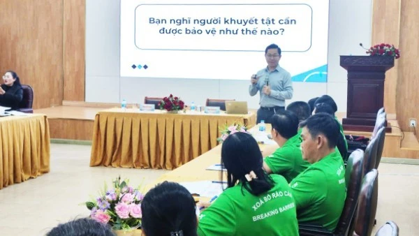 Công tác phổ biến, giáo dục pháp luật và trợ giúp pháp lý là một nhiệm vụ có ý nghĩa quan trọng, thiết thực nhằm tăng cường năng lực tiếp cận pháp luật cho người khuyết tật.