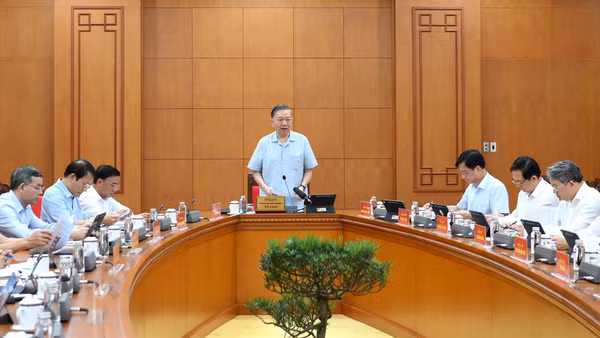 Tổng Bí thư, Chủ tịch nước Tô Lâm chủ trì cuộc làm việc. (Ảnh: ĐĂNG KHOA)