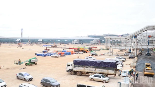 Một góc nhà ga hành khách sân bay Long Thành.