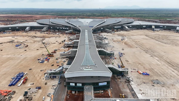 Nhà ga hành khách được xem là "trái tim" sân bay Long Thành.