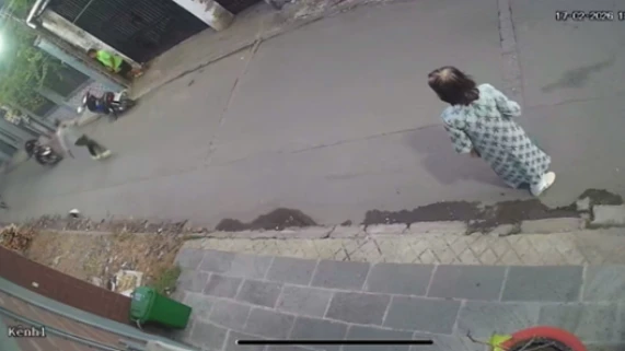 Hiện trường nơi xảy ra vụ án được trích từ camera.