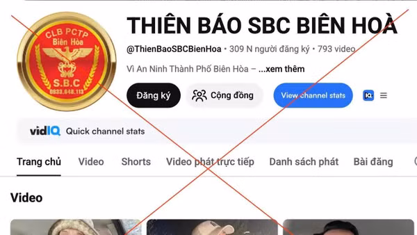 Công an phố Đồng Nai bắt giam chủ kênh youtube “Thiên Báo SBC Biên Hòa”. (Ảnh: Báo Công an nhân dân)