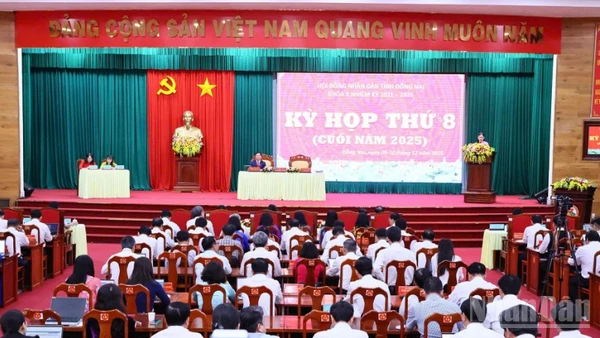 Quang cảnh Kỳ họp thứ 8 Hội đồng nhân dân tỉnh Đồng Nai.