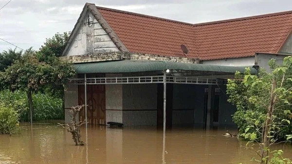 Khu vực ngập sâu nhất ở xã Đak Lua khoảng 1,5m.