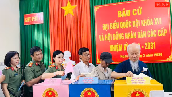 Tỷ lệ cử tri đã tham gia bỏ phiếu của tỉnh Gia Lai đạt 99,76%.