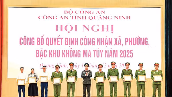 Xã Hải Hòa được UBND tỉnh Quảng Ninh công nhận là xã không ma túy năm 2025. 