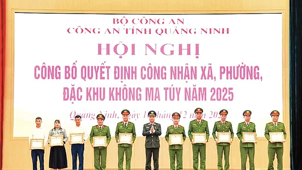 Xã Hải Hòa được UBND tỉnh Quảng Ninh công nhận là xã không ma túy năm 2025. 