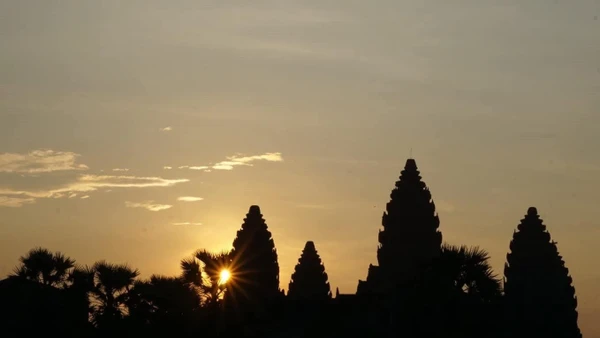 Bình minh ở Angkor Watt.
