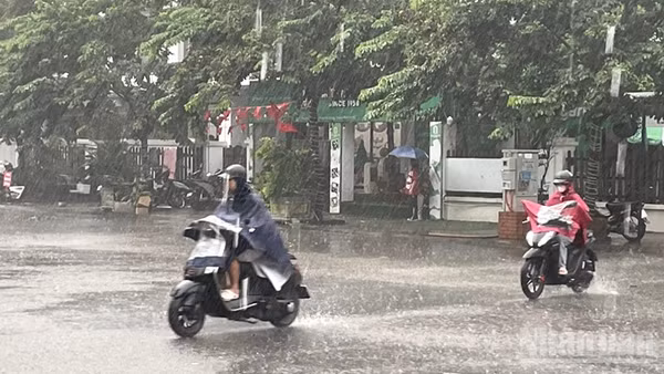 Dự báo khu vực Hà Nội từ chiều tối 7/5 đến ngày 8/5 có mưa, mưa vừa và rải rác có dông, cục bộ có nơi mưa to đến rất to. (Ảnh minh họa: Đ.T)