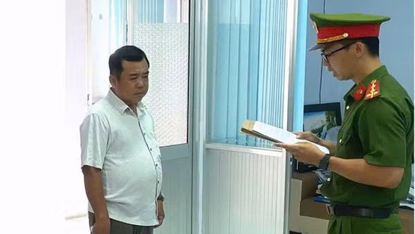 Bị can Nhan Thanh Liêm. (Ảnh: Cổng TTĐT Công an An Giang).