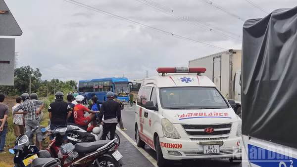 Hiện trường vụ tai nạn.
