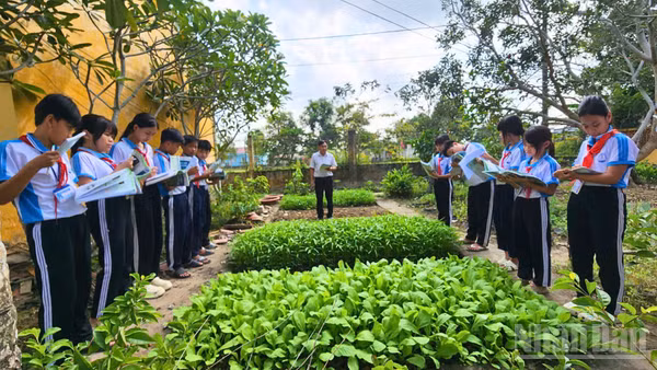 Không chỉ dừng lại ở việc tiếp thu kiến thức, nhiều học sinh đã biết vận dụng những gì học được từ sách vào thực tế cuộc sống.