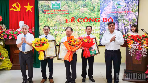 Lễ công bố Quyết định và trao Bằng công nhận Cây Di sản Việt Nam.