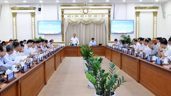 Toàn cảnh hội nghị. (Nguồn: Ủy ban nhân dân Thành phố Hồ Chí Minh) 