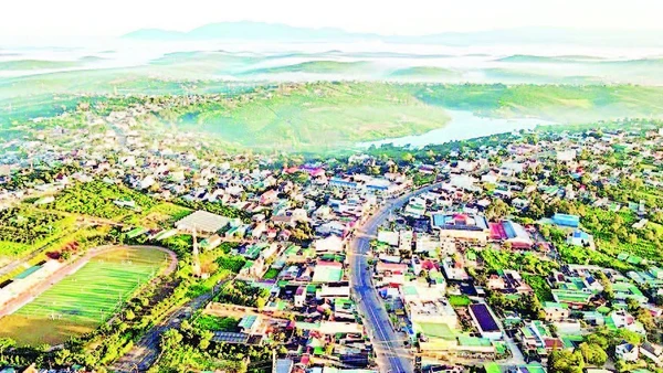 Một góc khu vực trung tâm cao nguyên Di Linh, tỉnh Lâm Đồng.