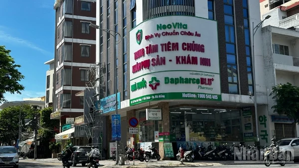 Trụ sở Công ty Cổ phần Dược-Thiết bị y tế Đà Nẵng. (Ảnh: ANH ĐÀO)