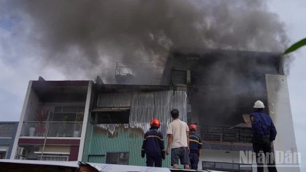 Hiện trường vụ cháy.