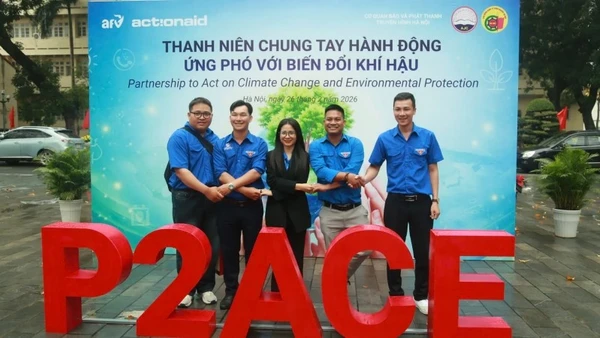 Dự án P2ACE có sự tham gia tích cực của lực lượng thanh niên. (Ảnh: PHẠM HÙNG)