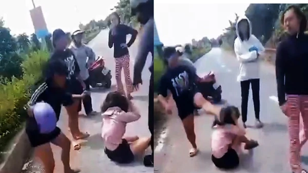 Nhóm người hành hung bé N. (Ảnh cắt từ clip)