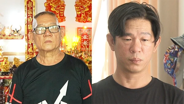 Hai đối tượng Huỳnh Bạch Đằng và Huỳnh Đằng Phong.