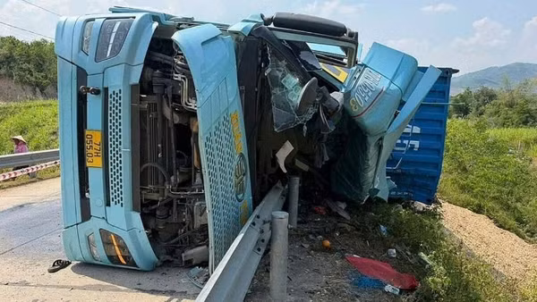 Hiện trường vụ tai nạn.