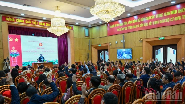 Quang cảnh hội nghị. (Ảnh: DUY LINH)