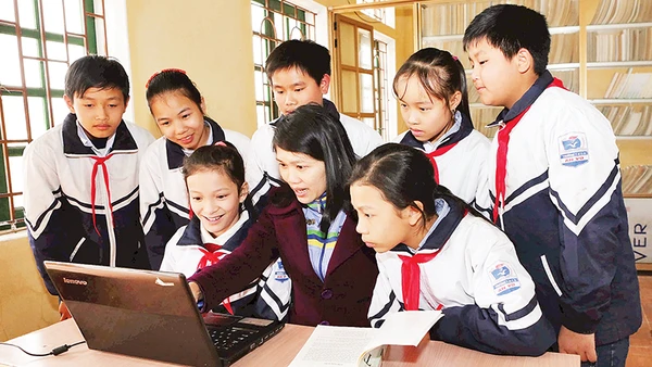 Nhiều năm qua, Trường tiểu học và trung học cơ sở An Vũ luôn đi đầu trong phát triển giáo dục toàn diện.